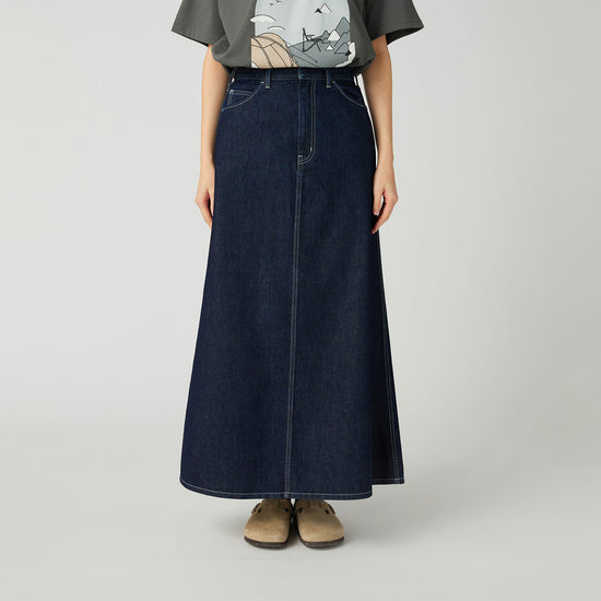 Takibi Denim Skirt - Indigo