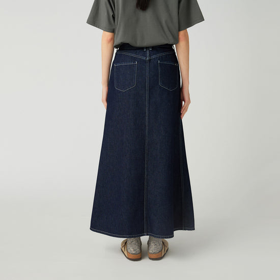 Takibi Denim Skirt - Indigo