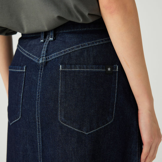 Takibi Denim Skirt - Indigo