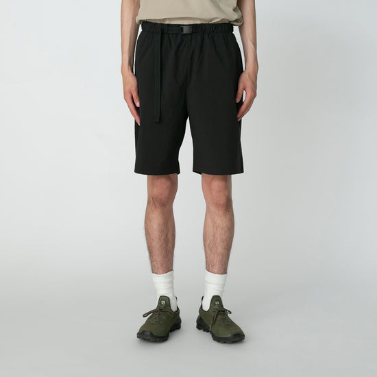 Nylon Tussah 2Way Shorts - Black