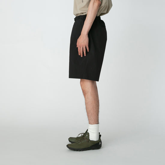 Nylon Tussah 2Way Shorts - Black