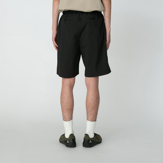 Nylon Tussah 2Way Shorts - Black