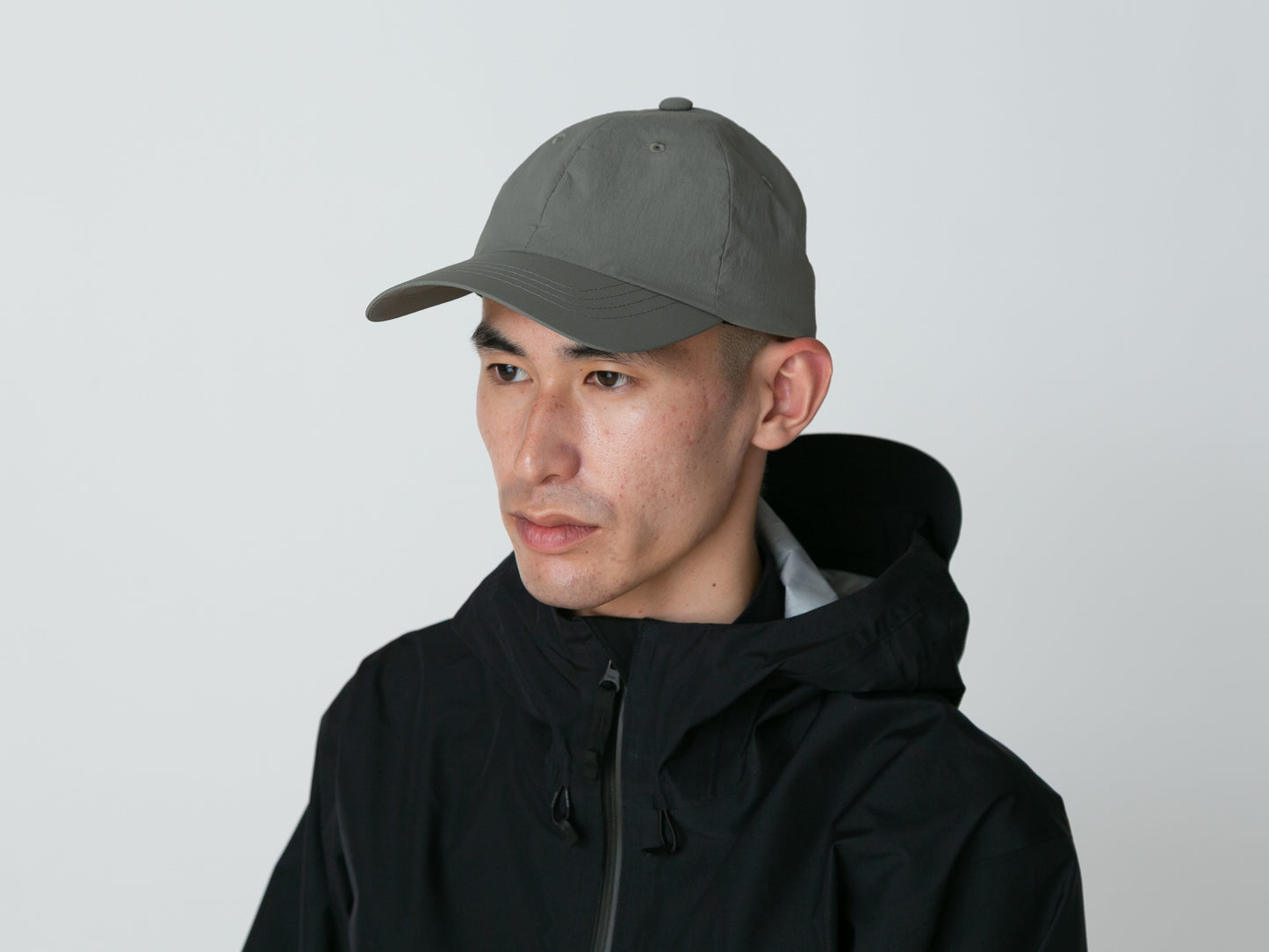 Nylon Tussah Cap - Light Olive