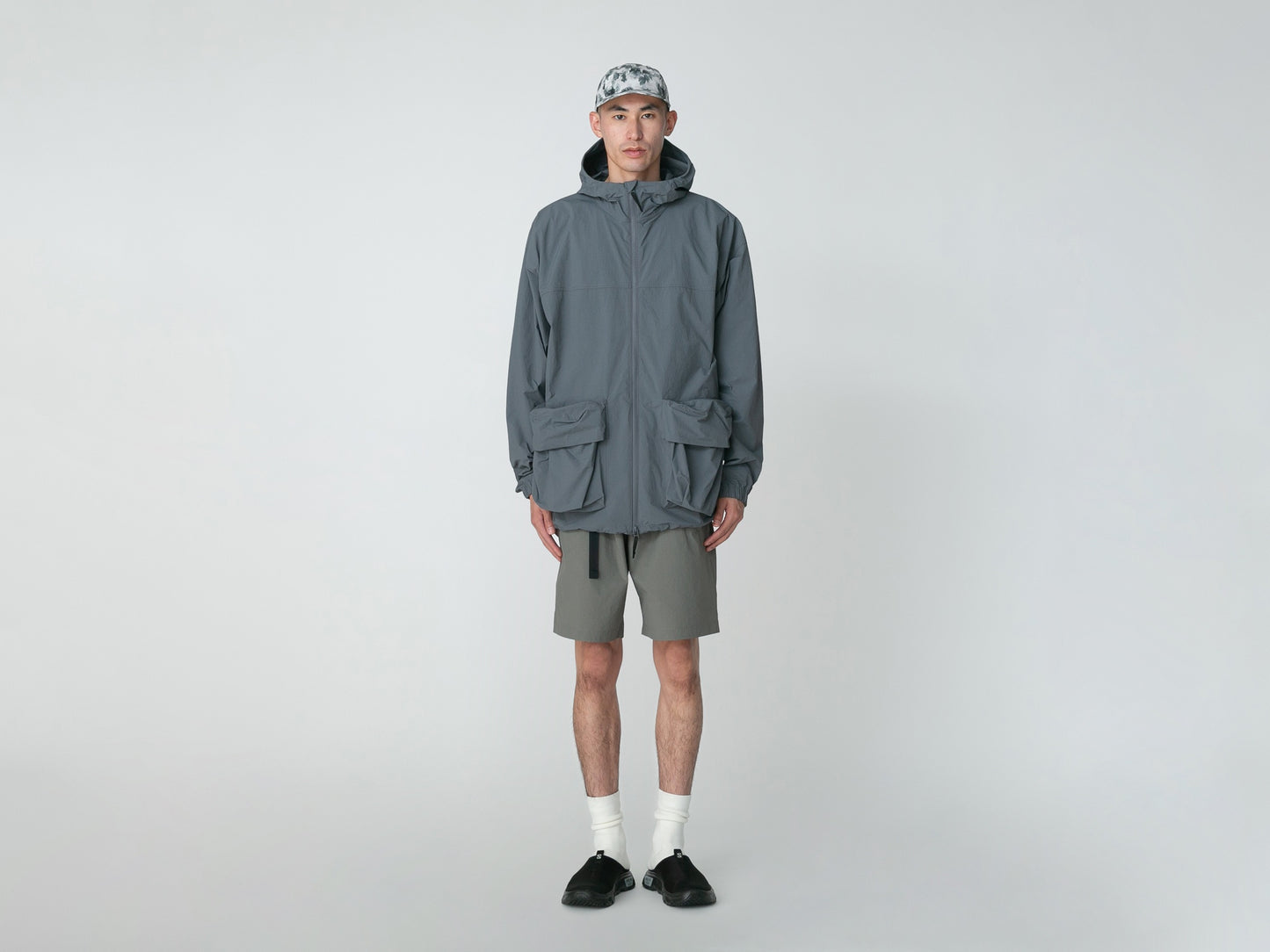 Nylon Tussah Jacket - Grey