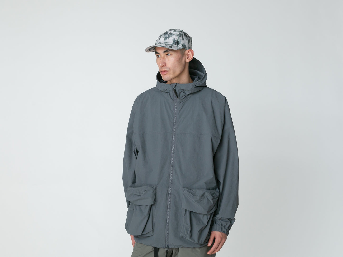 Nylon Tussah Jacket - Grey
