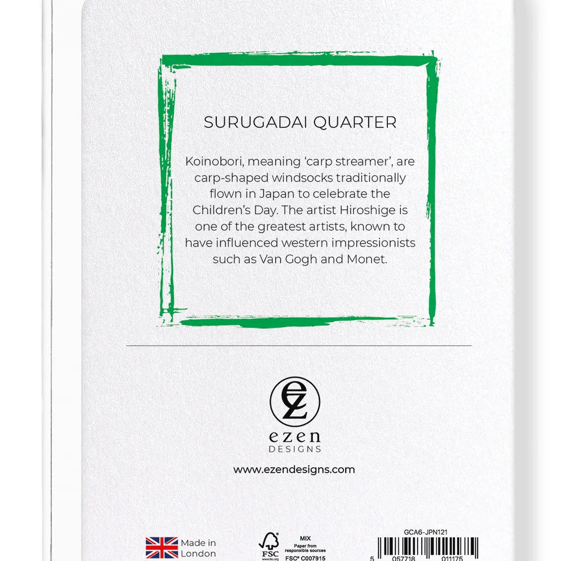 'Surugadai Quarter' Japanese Greeting Card