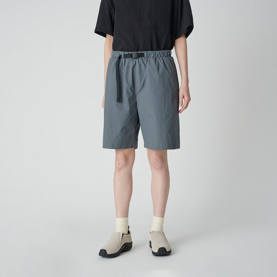 Nylon Tussah 2Way Shorts - Grey