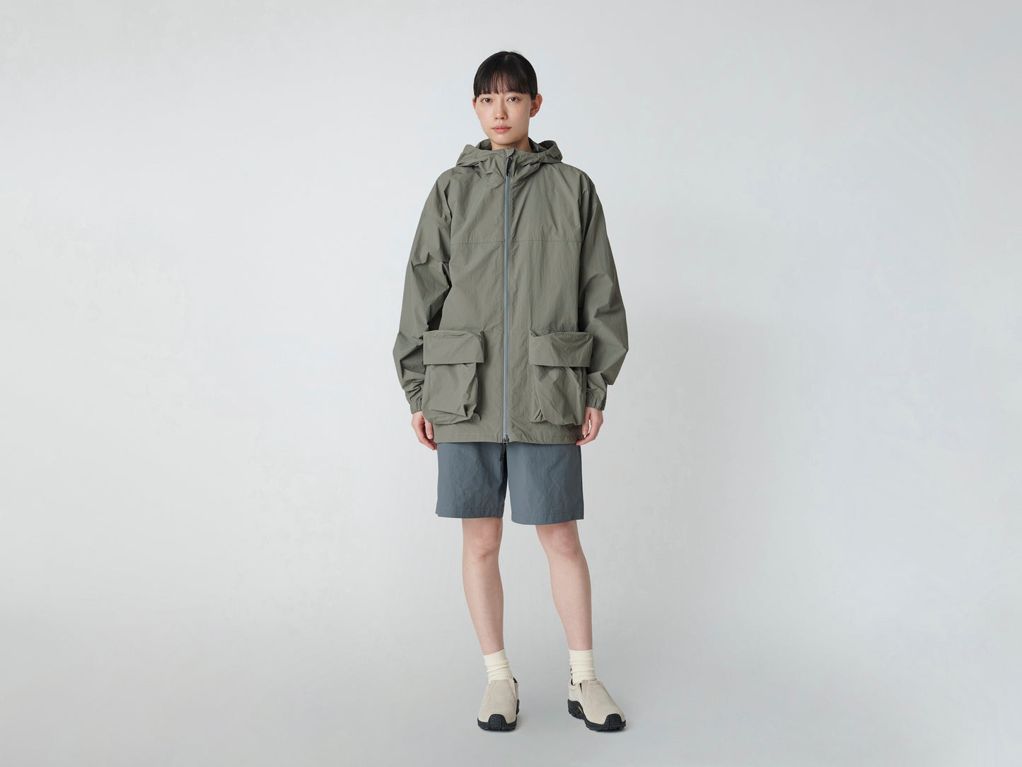 Nylon Tussah Jacket - Light Olive