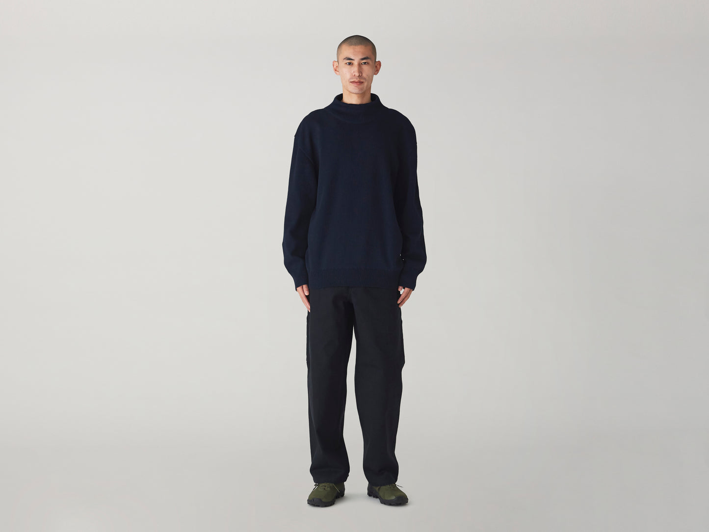 Knit High Neck - Navy