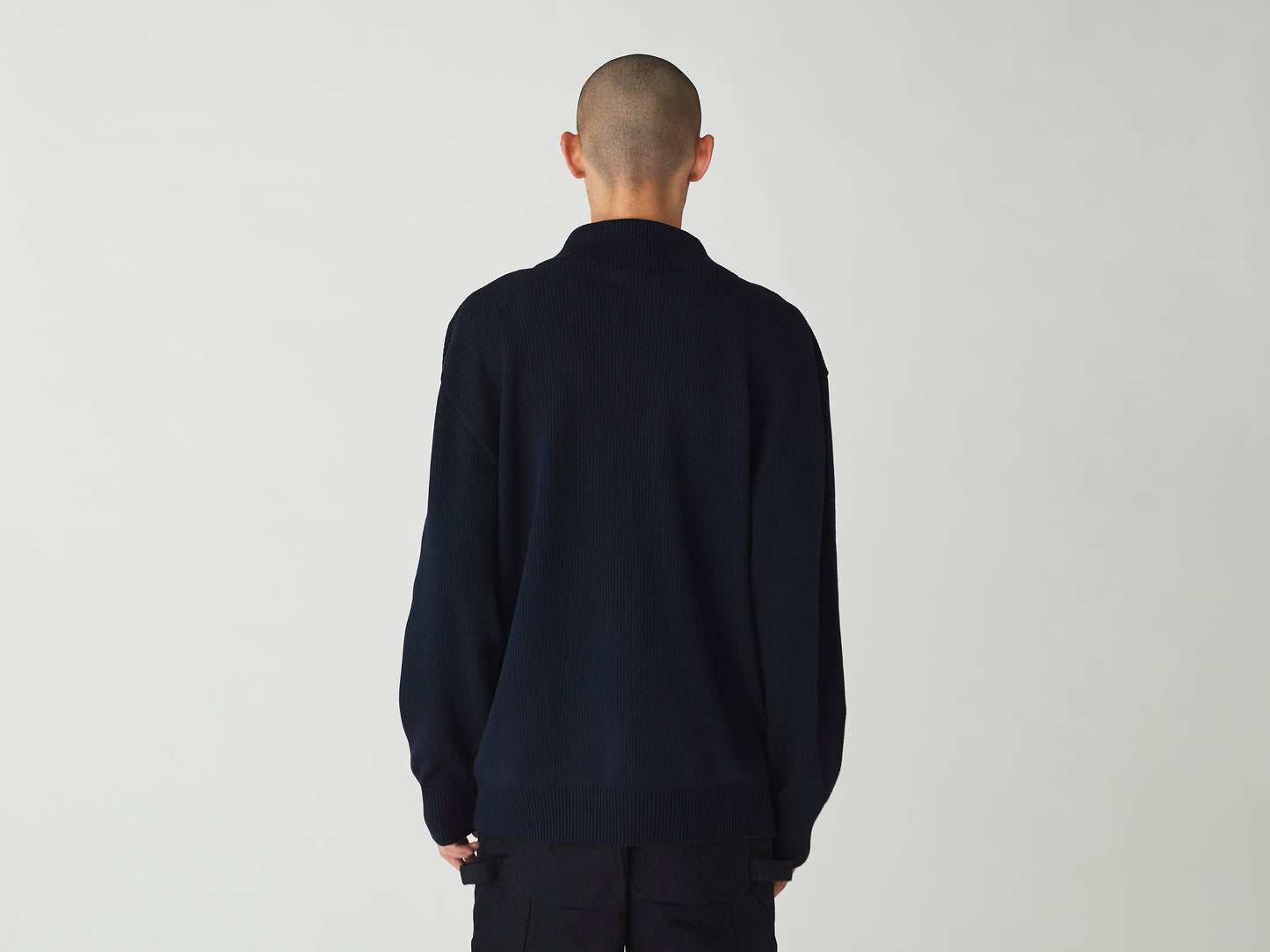 Knit High Neck - Navy