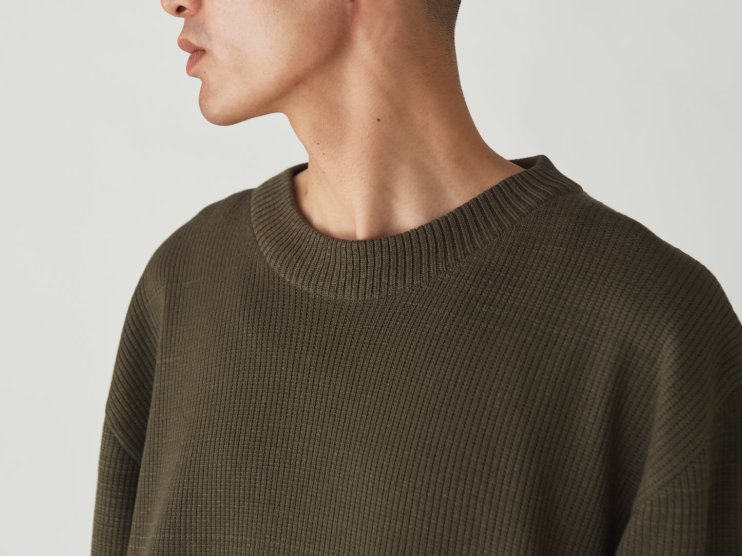Knit Crewneck - Khaki