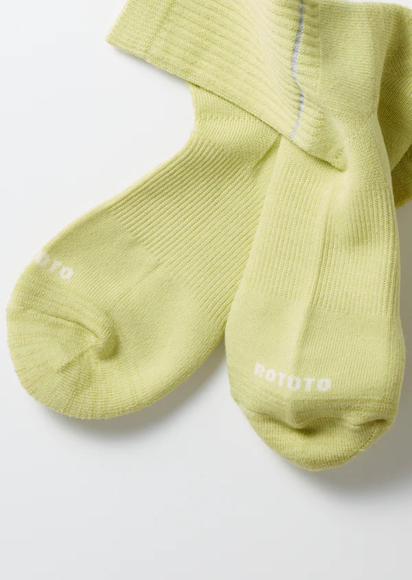 All Rounder Merino Crew Sock - Lime - R1483