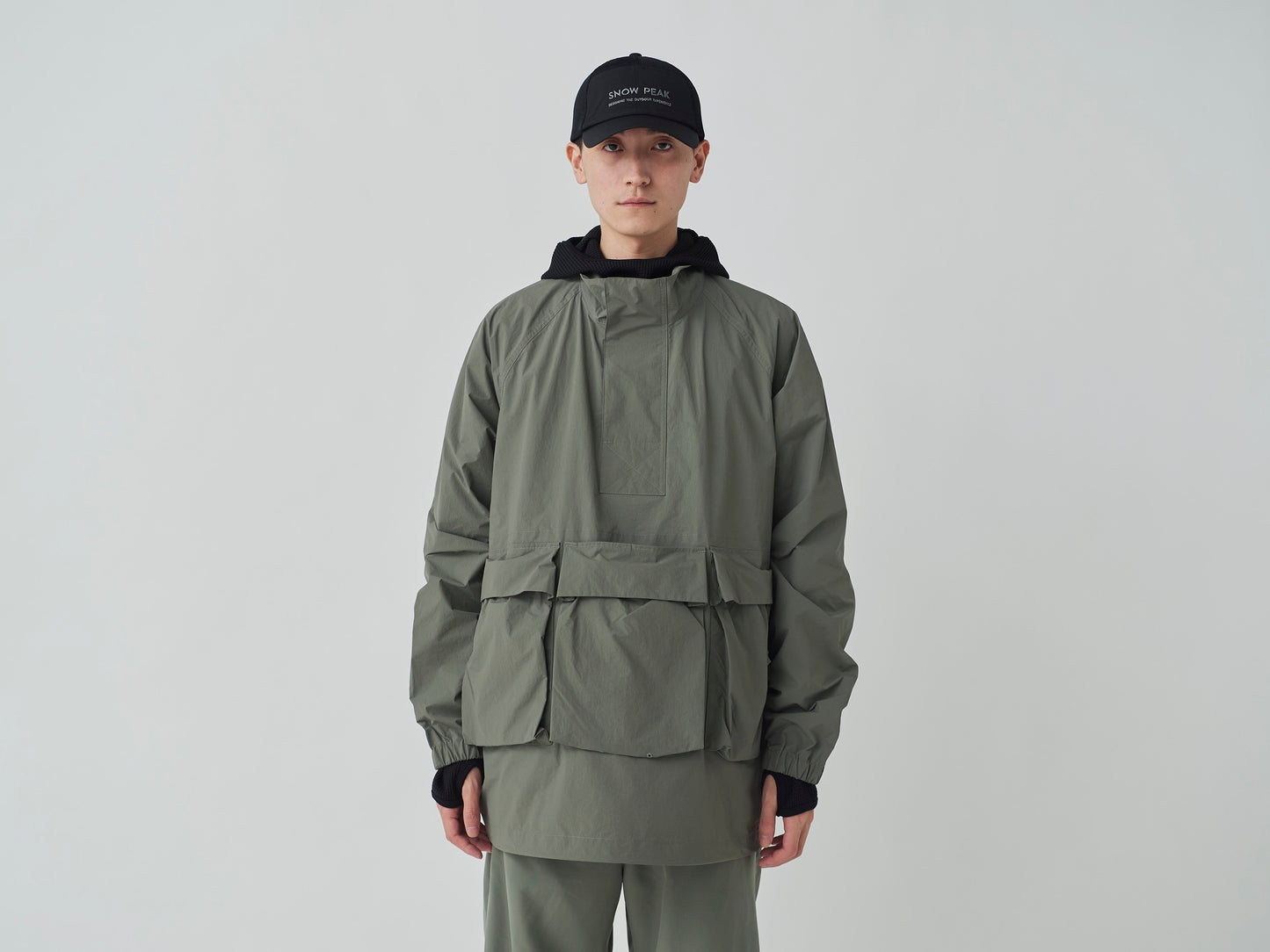 Nylon Tussah Anorak - Light Olive