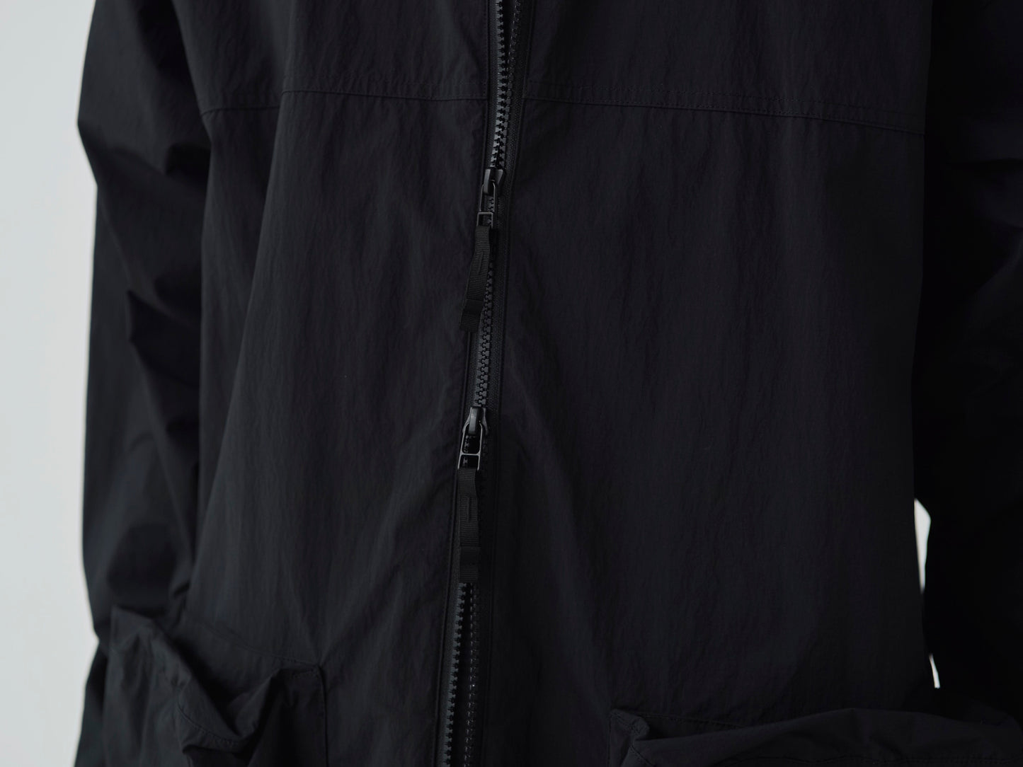 Nylon Tussah Jacket - Black