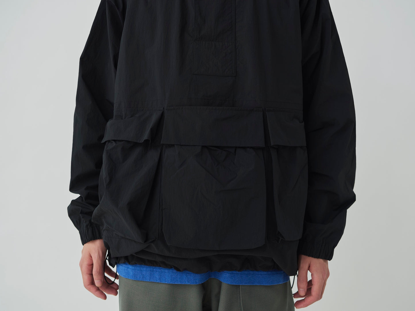 Nylon Tussah Anorak - Black