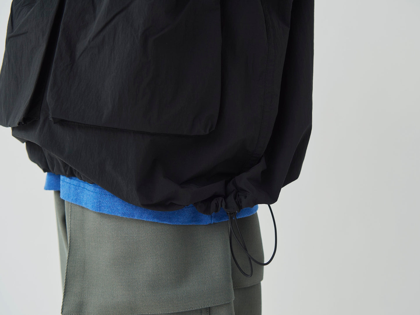 Nylon Tussah Anorak - Black