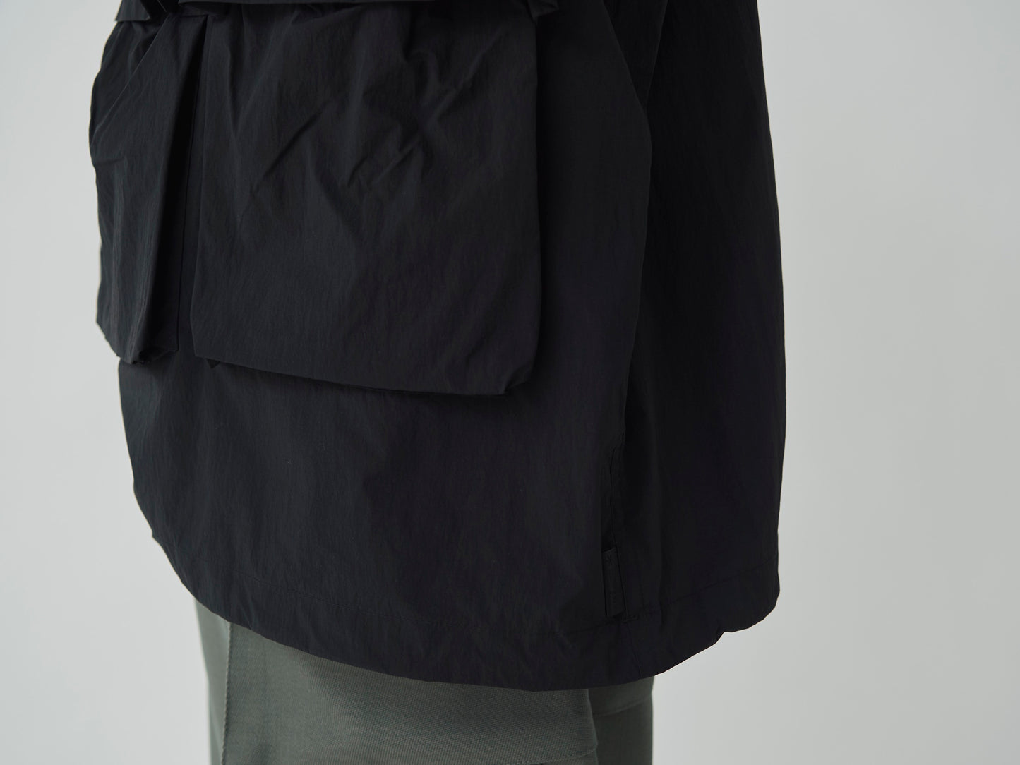 Nylon Tussah Anorak - Black