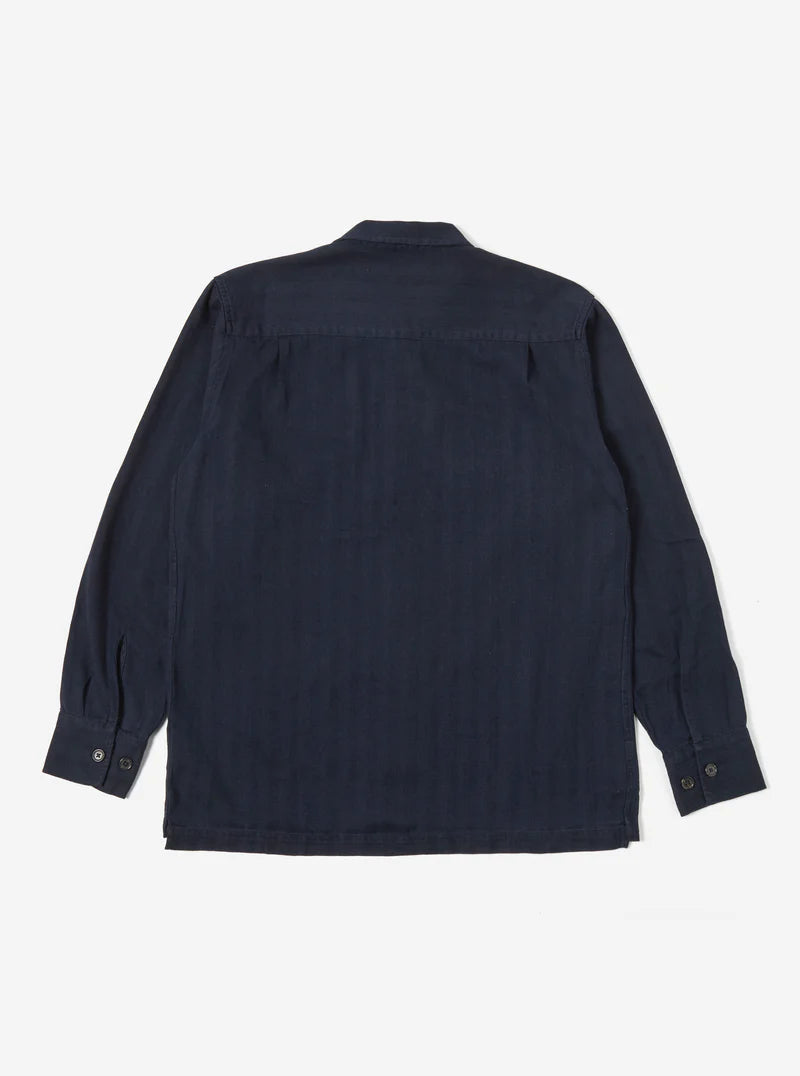 L/S Utility Shirt - Herringbode Denim - Rinse