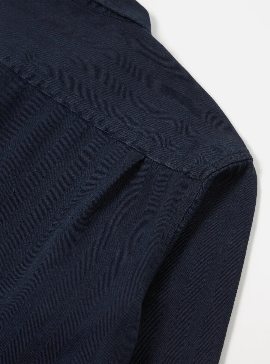 L/S Utility Shirt - Herringbode Denim - Rinse