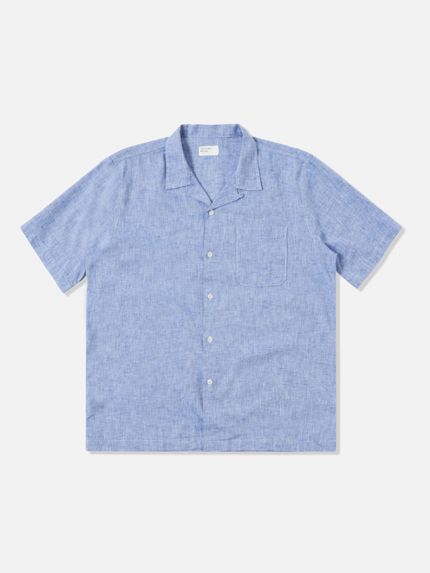Road Shirt Slub Linen Mix - Blue