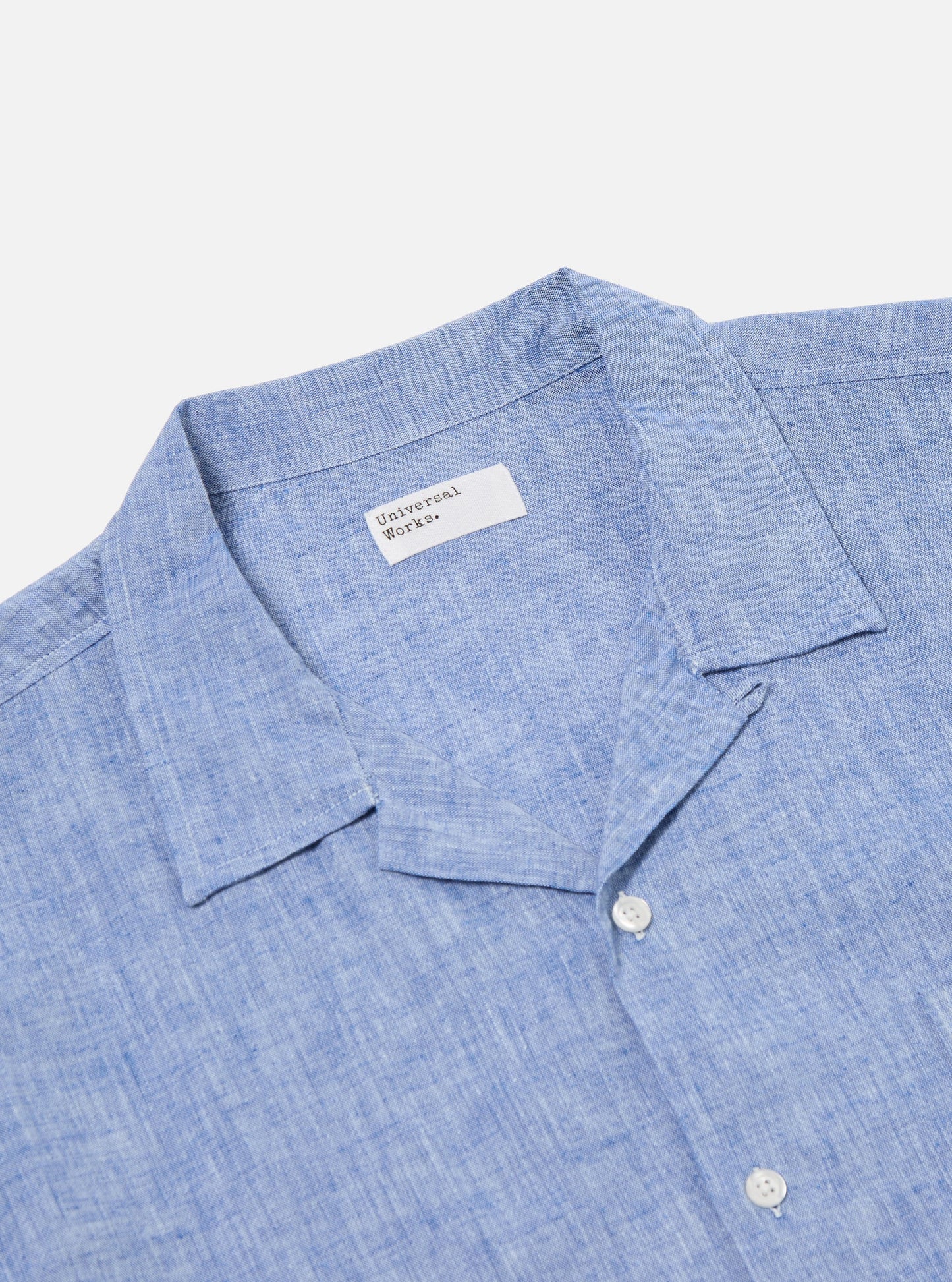 Road Shirt Slub Linen Mix - Blue
