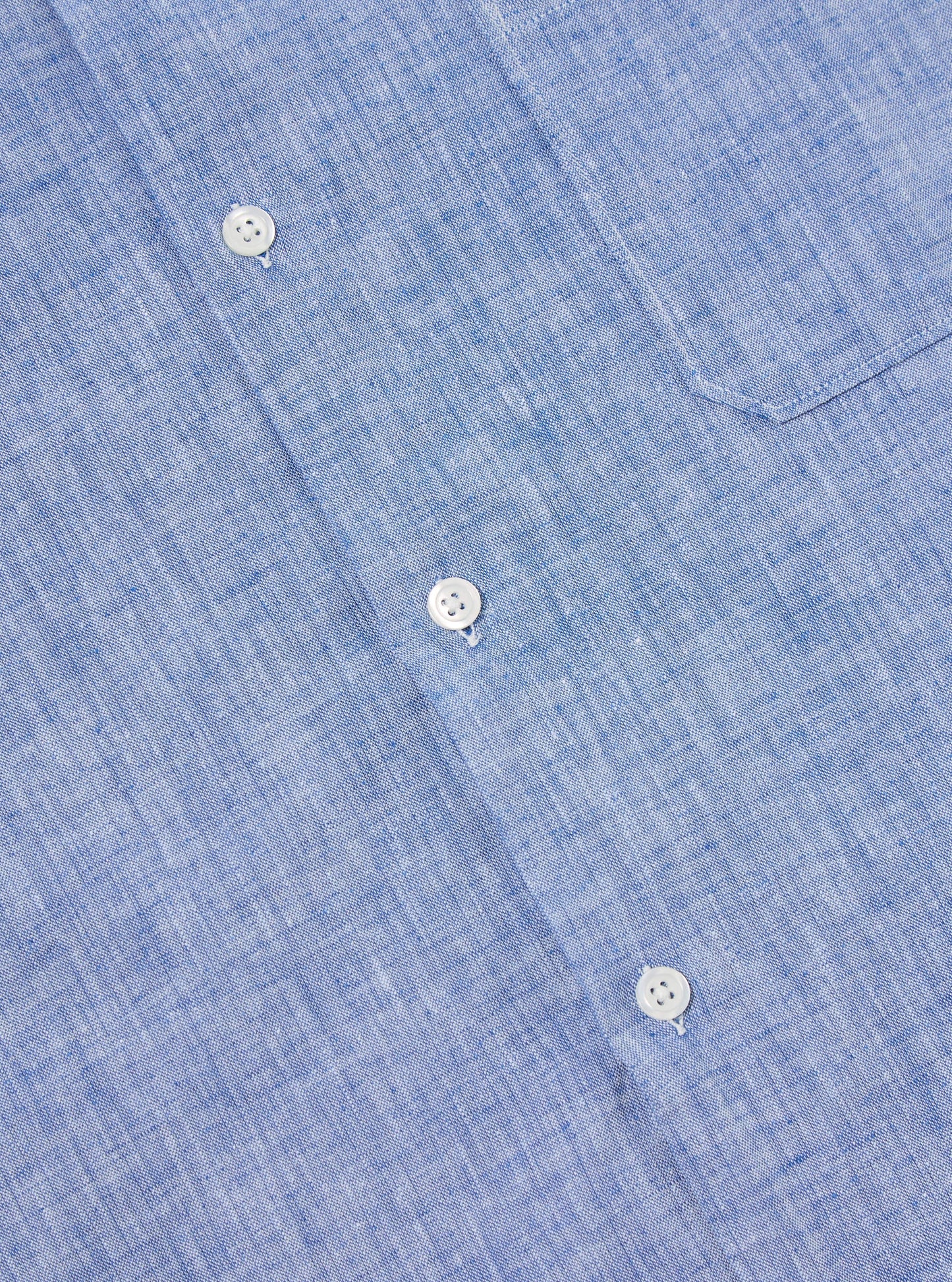 Road Shirt Slub Linen Mix - Blue