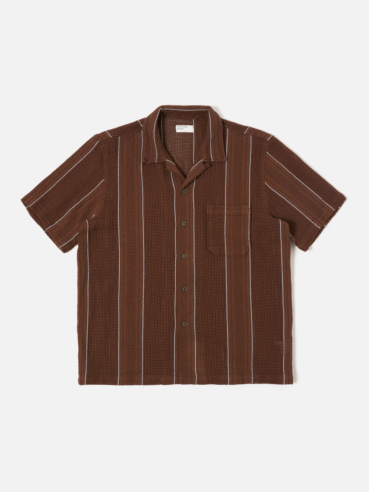 Road Shirt Reef Stripe Cotton - Brown
