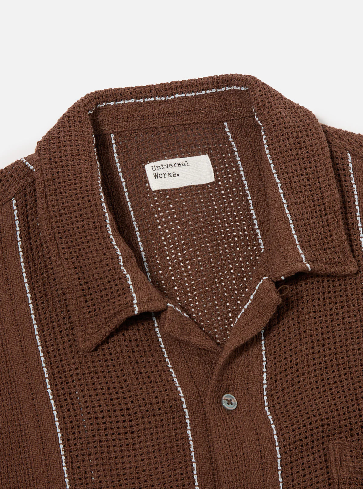 Road Shirt Reef Stripe Cotton - Brown
