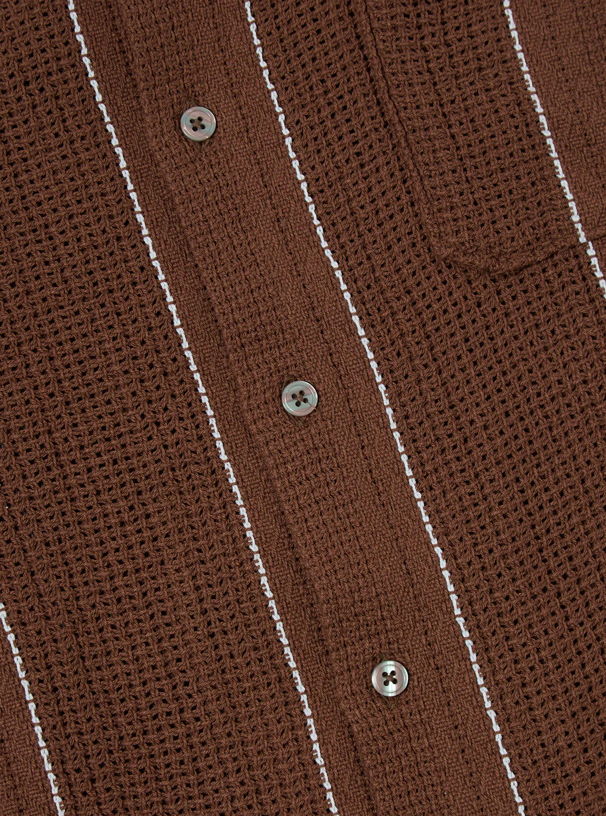 Road Shirt Reef Stripe Cotton - Brown
