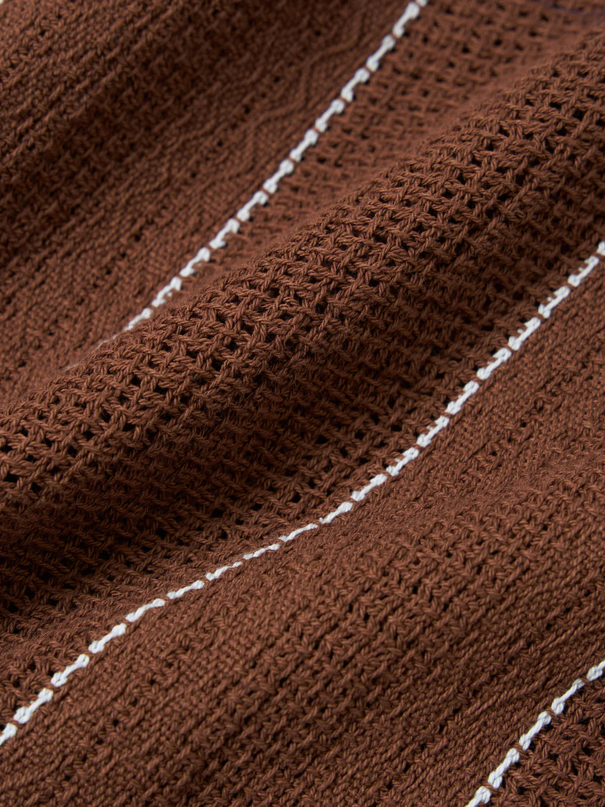 Road Shirt Reef Stripe Cotton - Brown