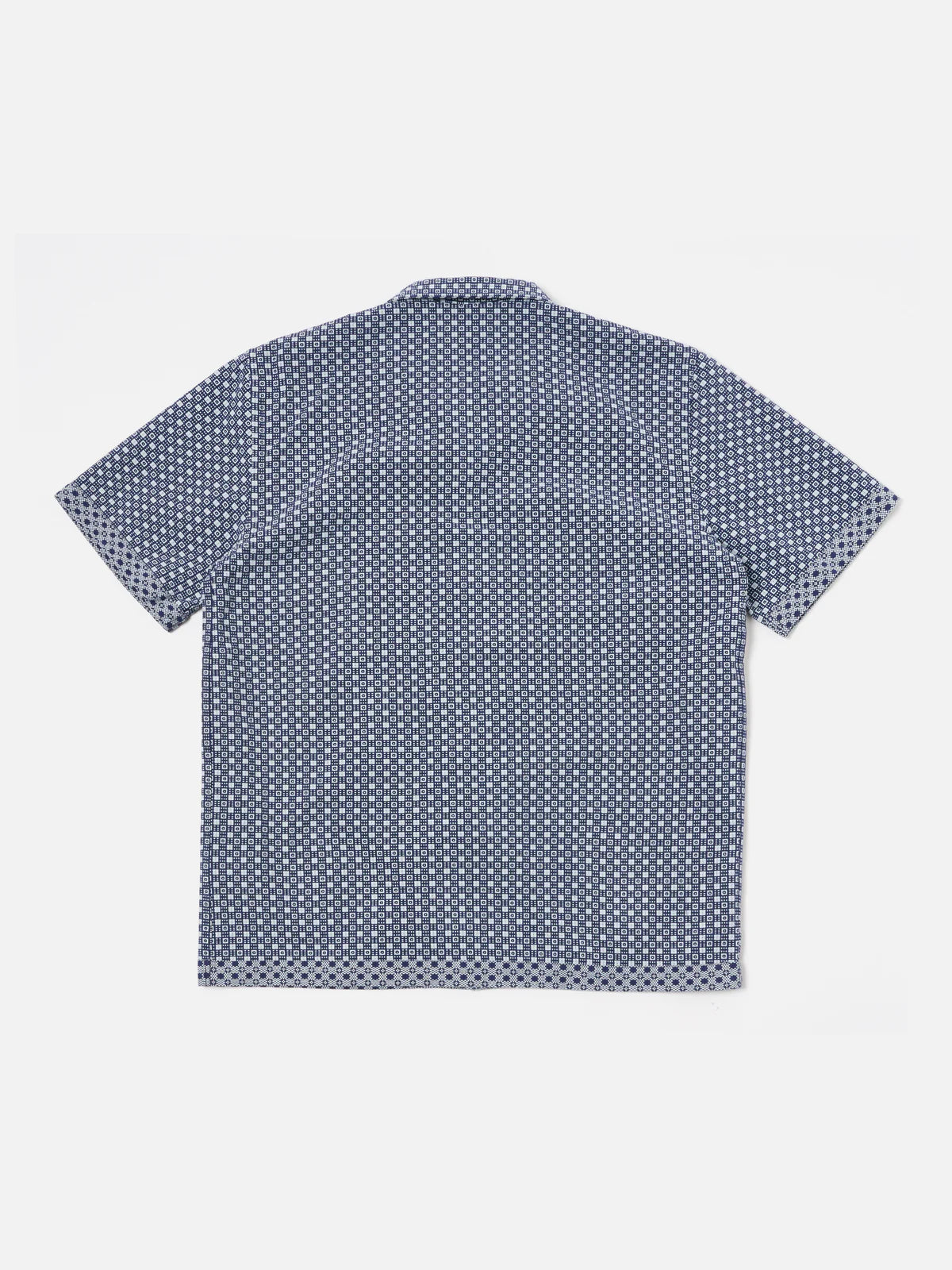 Dean Road Shirt Tile 3 Cotton - Navy