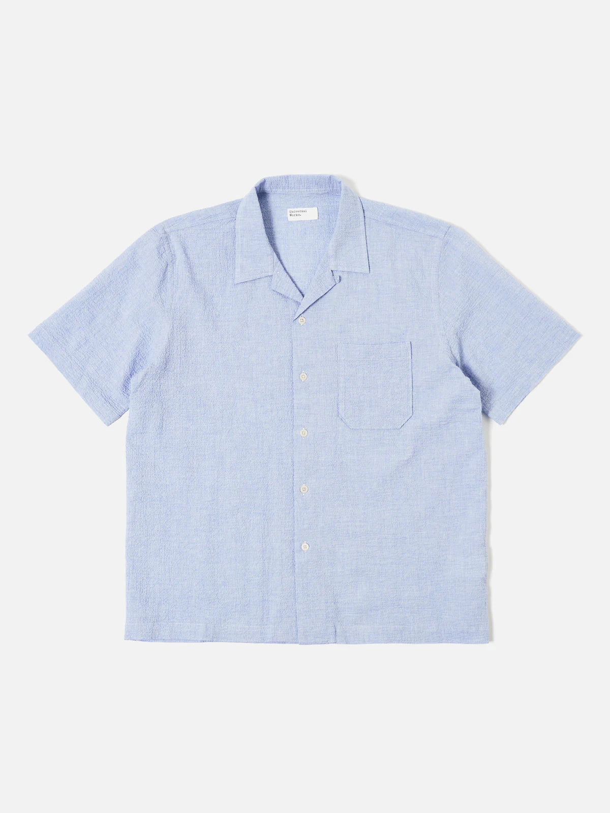 Road Shirt Seersucker - Pale Blue
