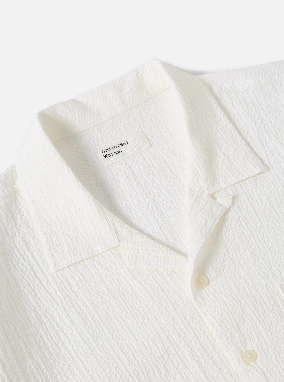 Road Shirt Seersucker - White