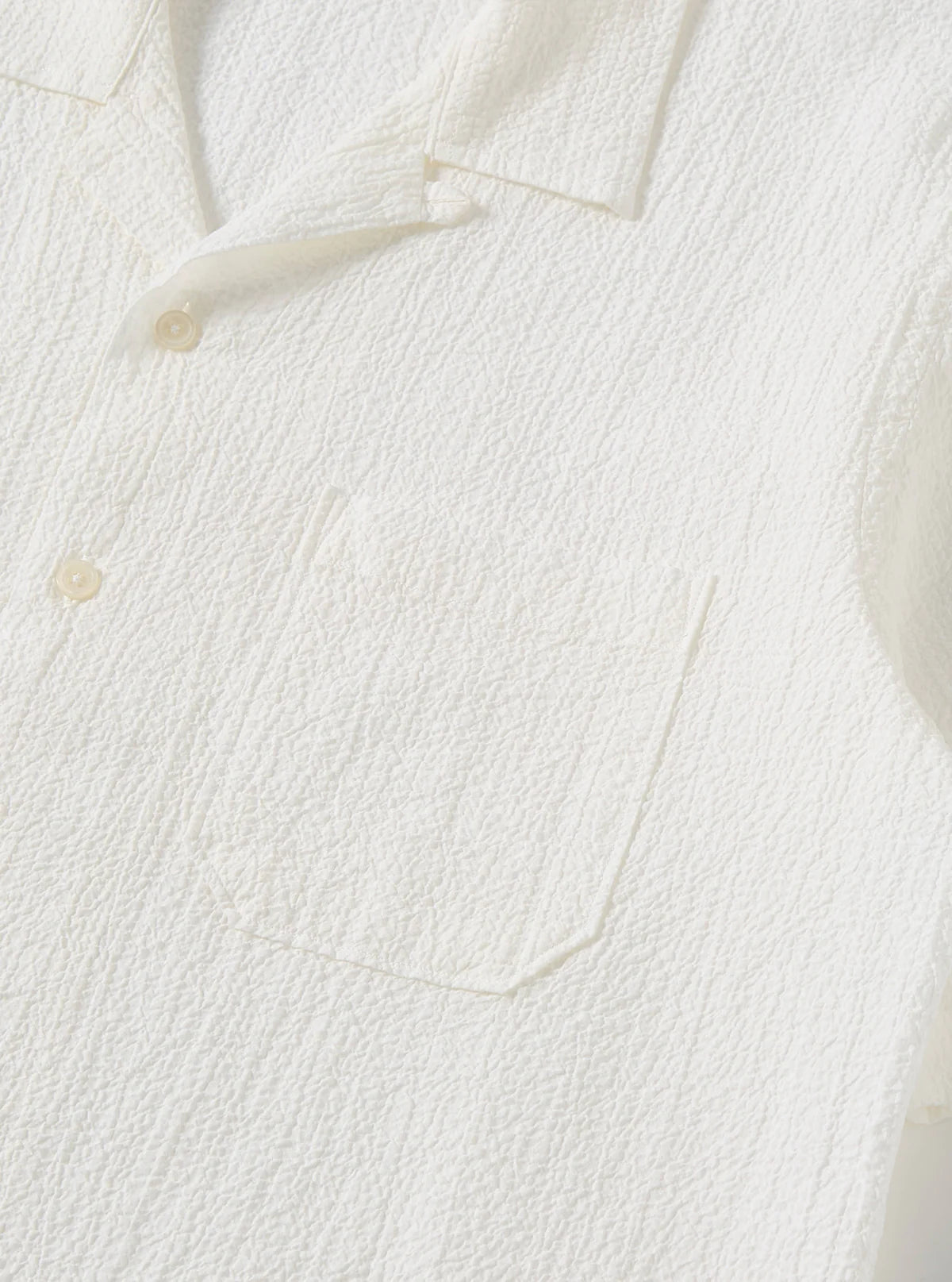 Road Shirt Seersucker - White