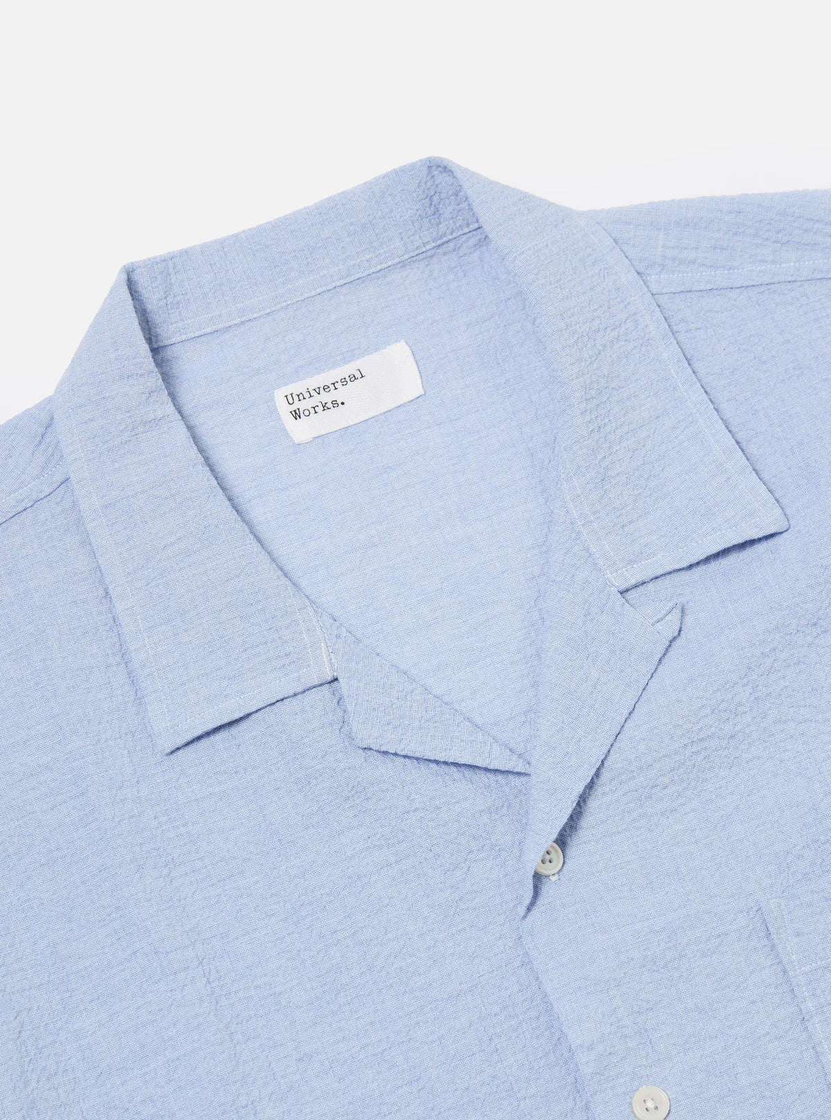 Road Shirt Seersucker - Pale Blue