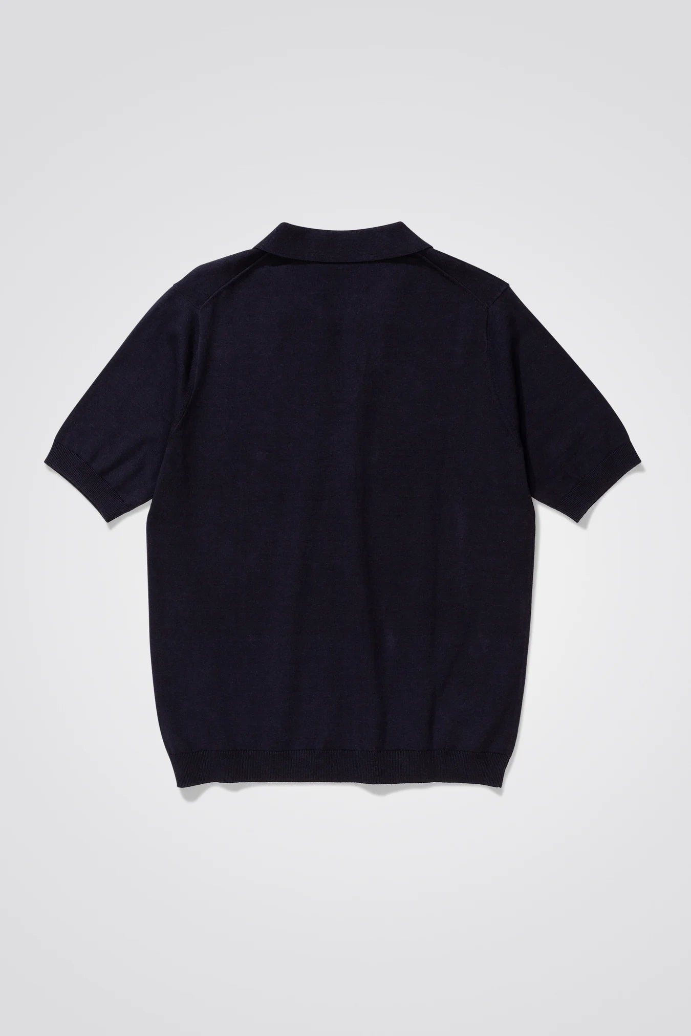 Leif Cotton Linen Polo - Dark Navy