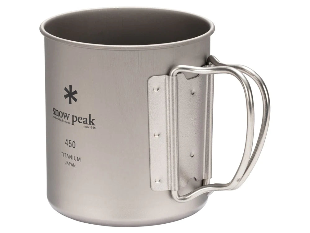 Titanium Single Wall Mug 450 - Silver