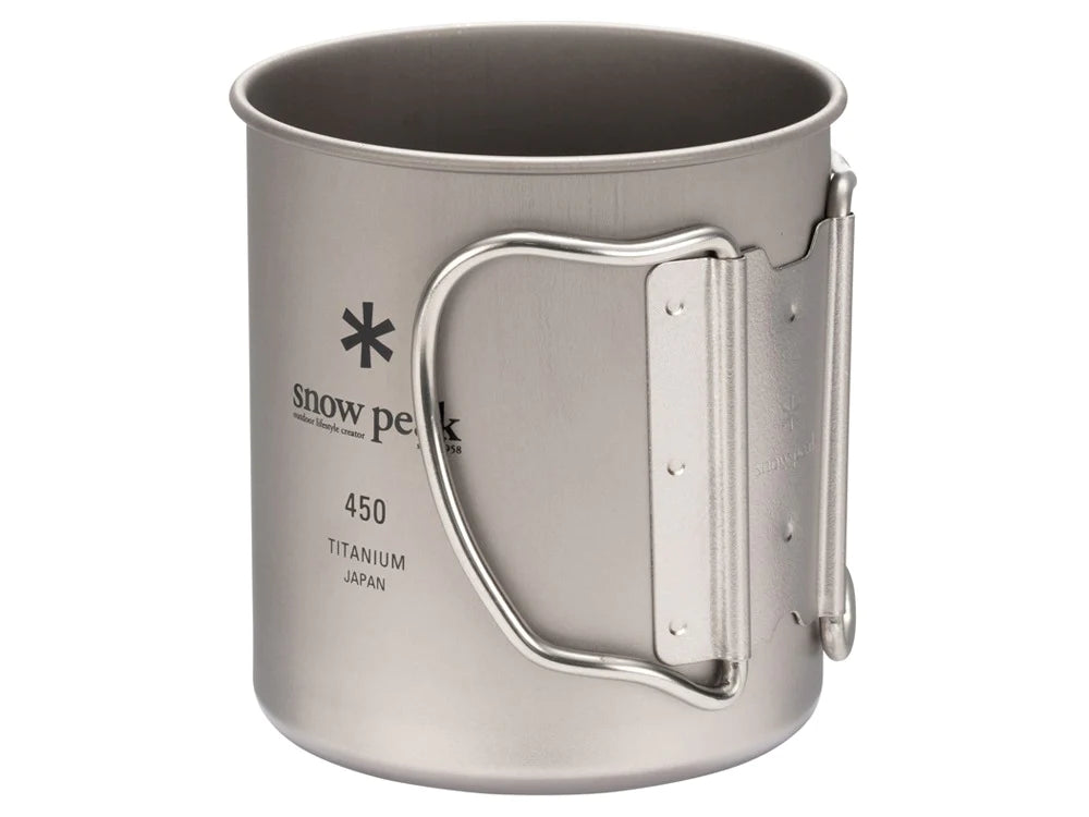 Titanium Single Wall Mug 450 - Silver