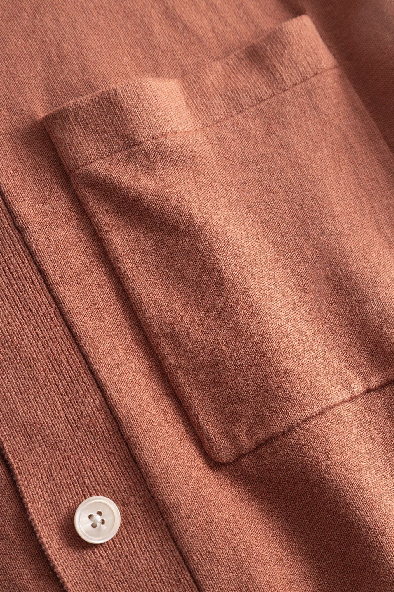 Rollo Cotton Linen SS Shirt - Red Clay