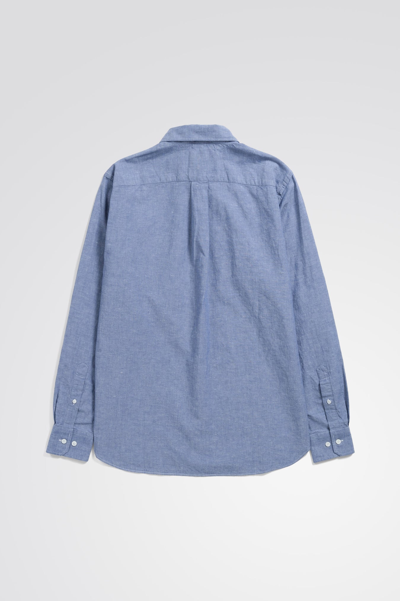 Algot Relaxed Cotton Linen Shirt - Pale Blue