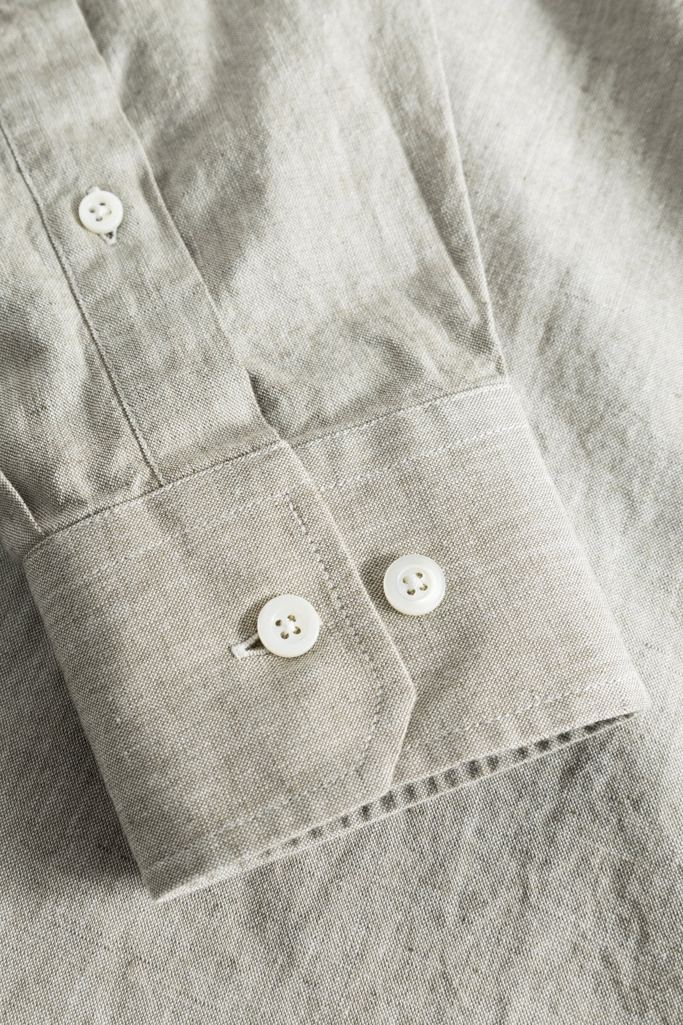 Algot Relaxed Cotton Linen Shirt - Ivy Green