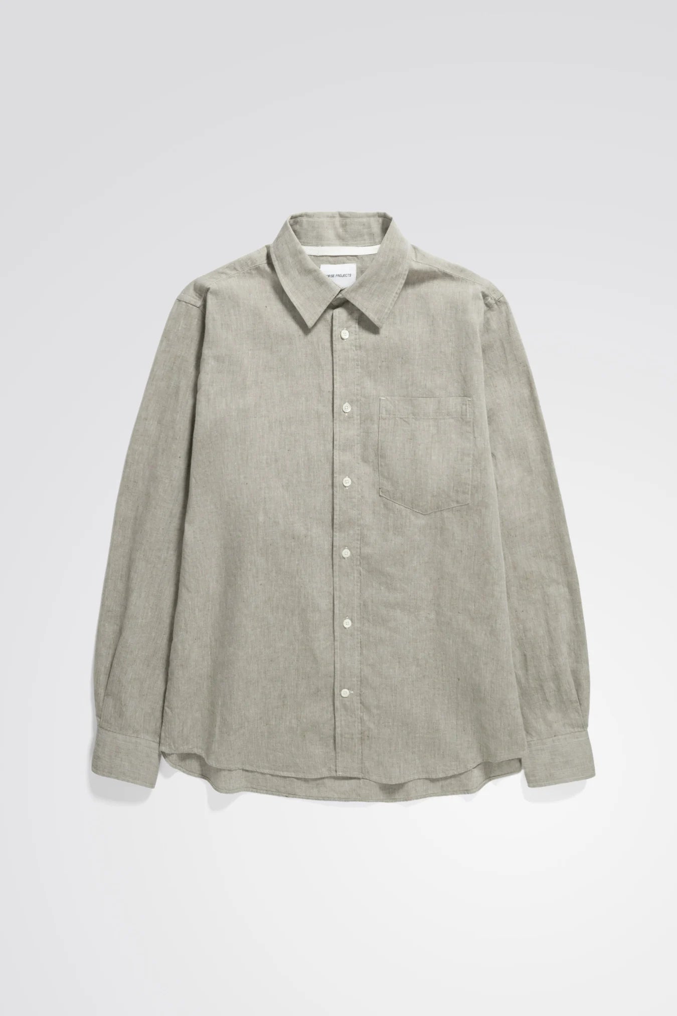 Algot Relaxed Cotton Linen Shirt - Ivy Green