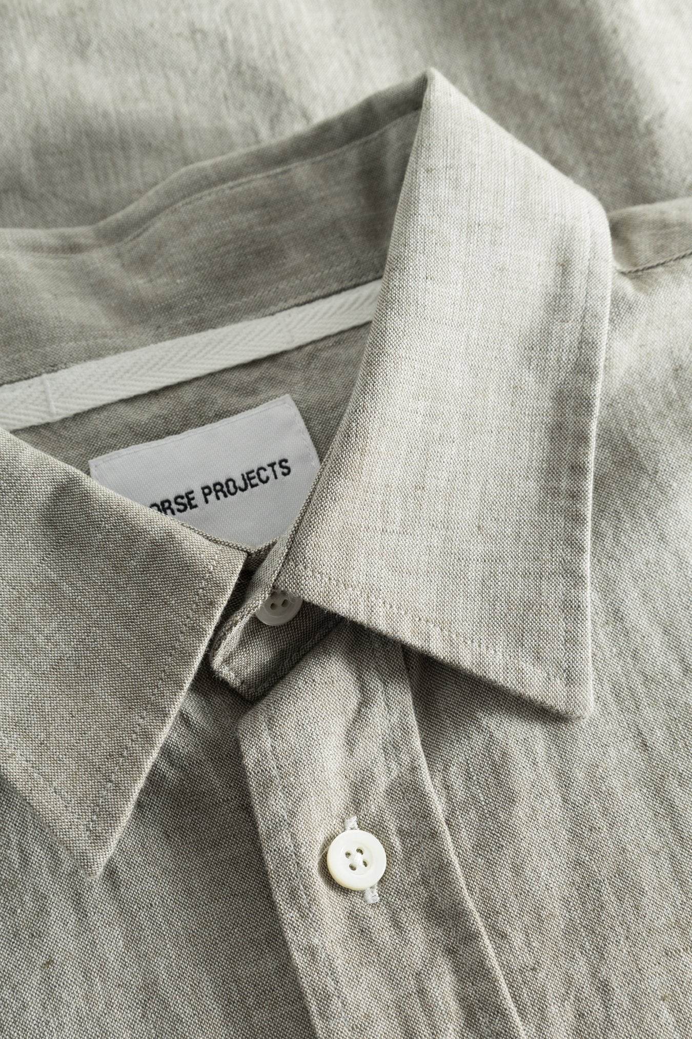 Algot Relaxed Cotton Linen Shirt - Ivy Green