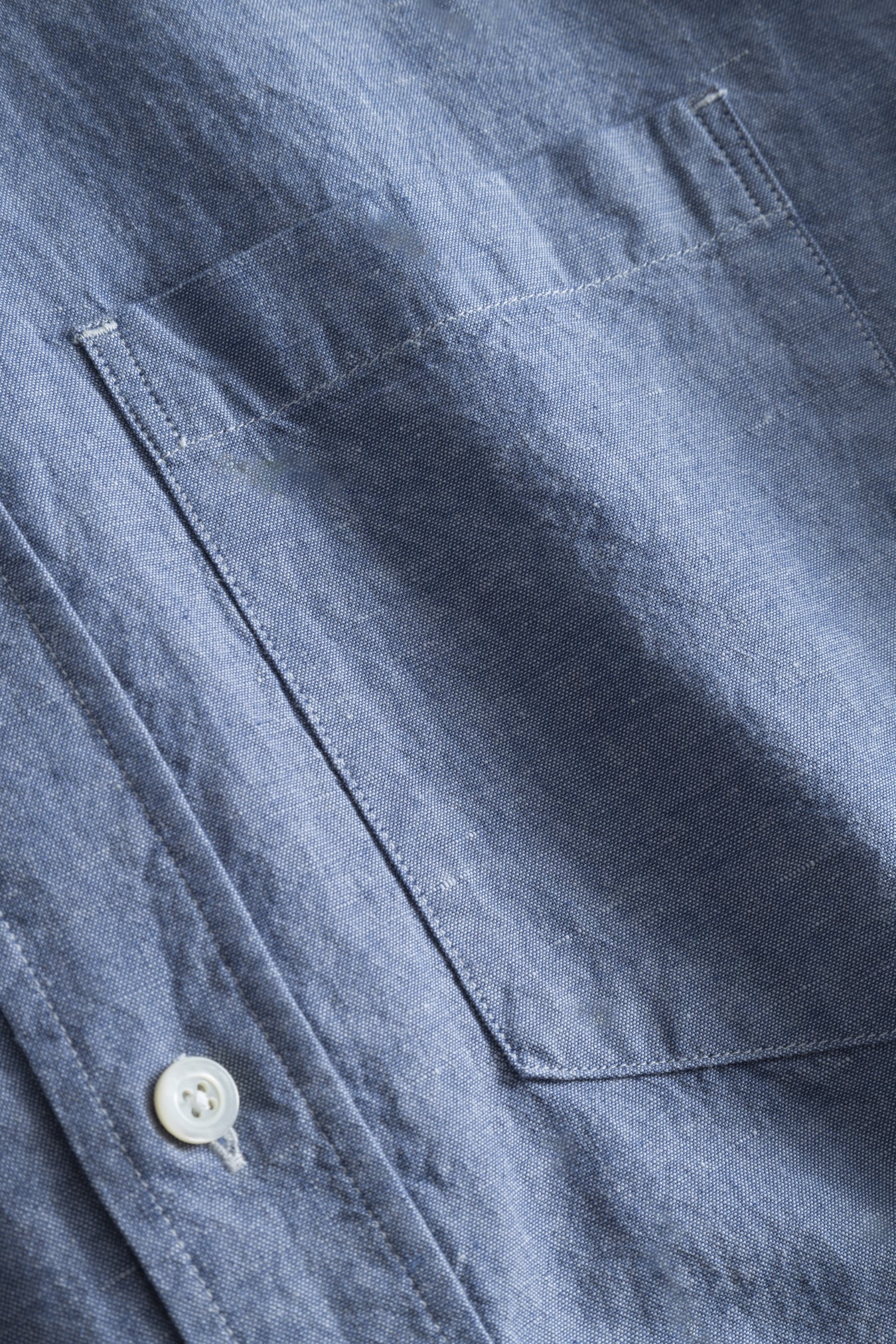 Algot Relaxed Cotton Linen Shirt - Pale Blue