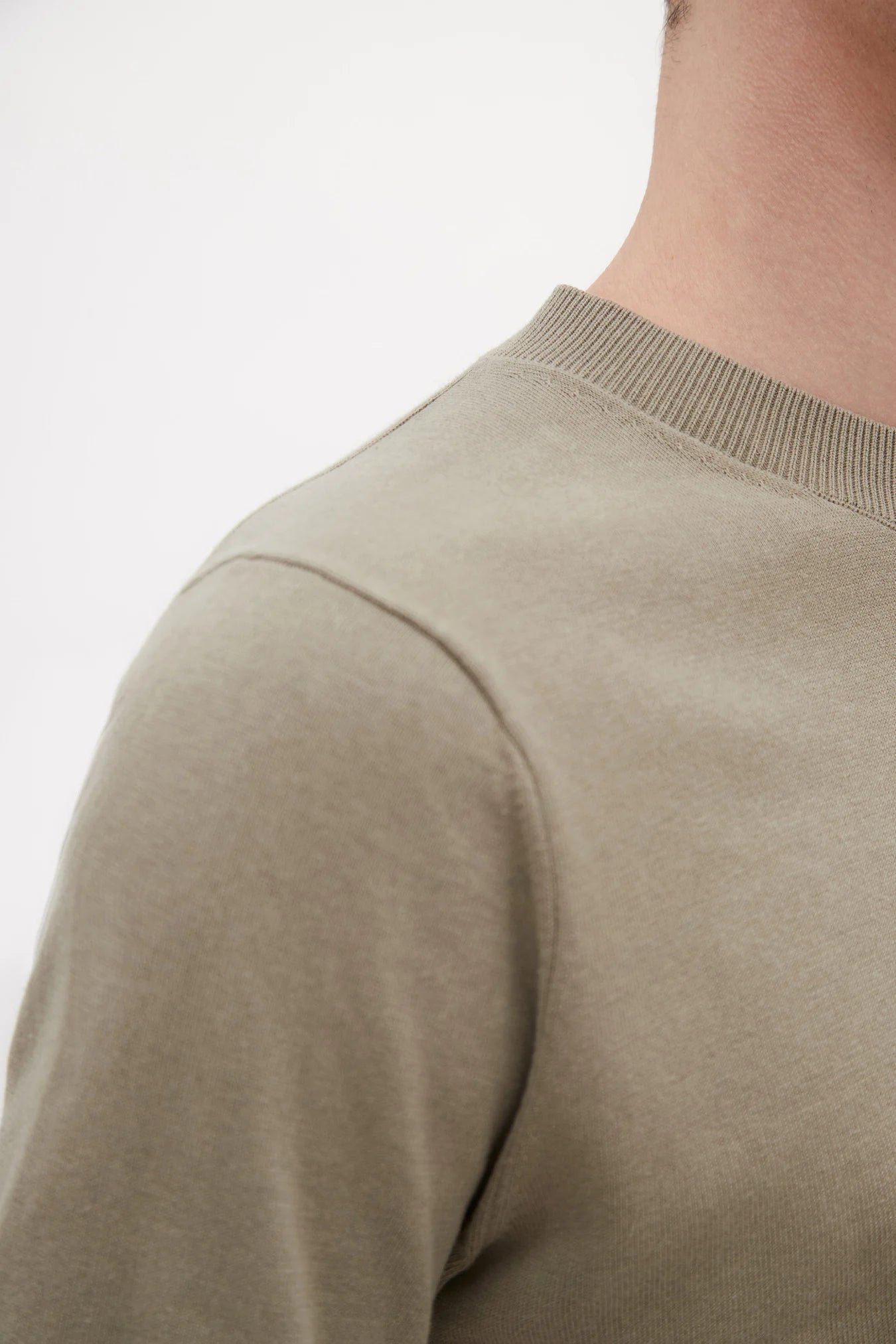 Rhys Cotton Linen T-Shirt - Clay