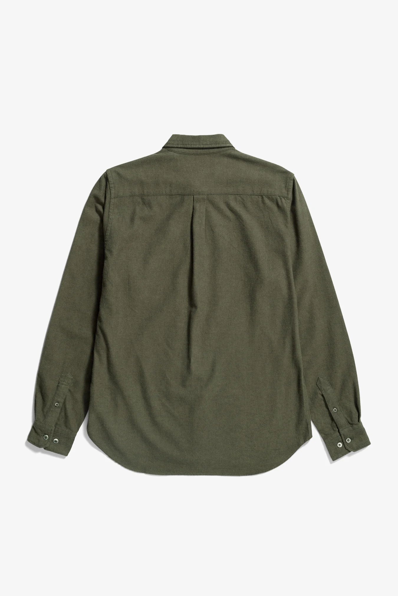 Osvald Organic Flannel Shirt - Sitka Green