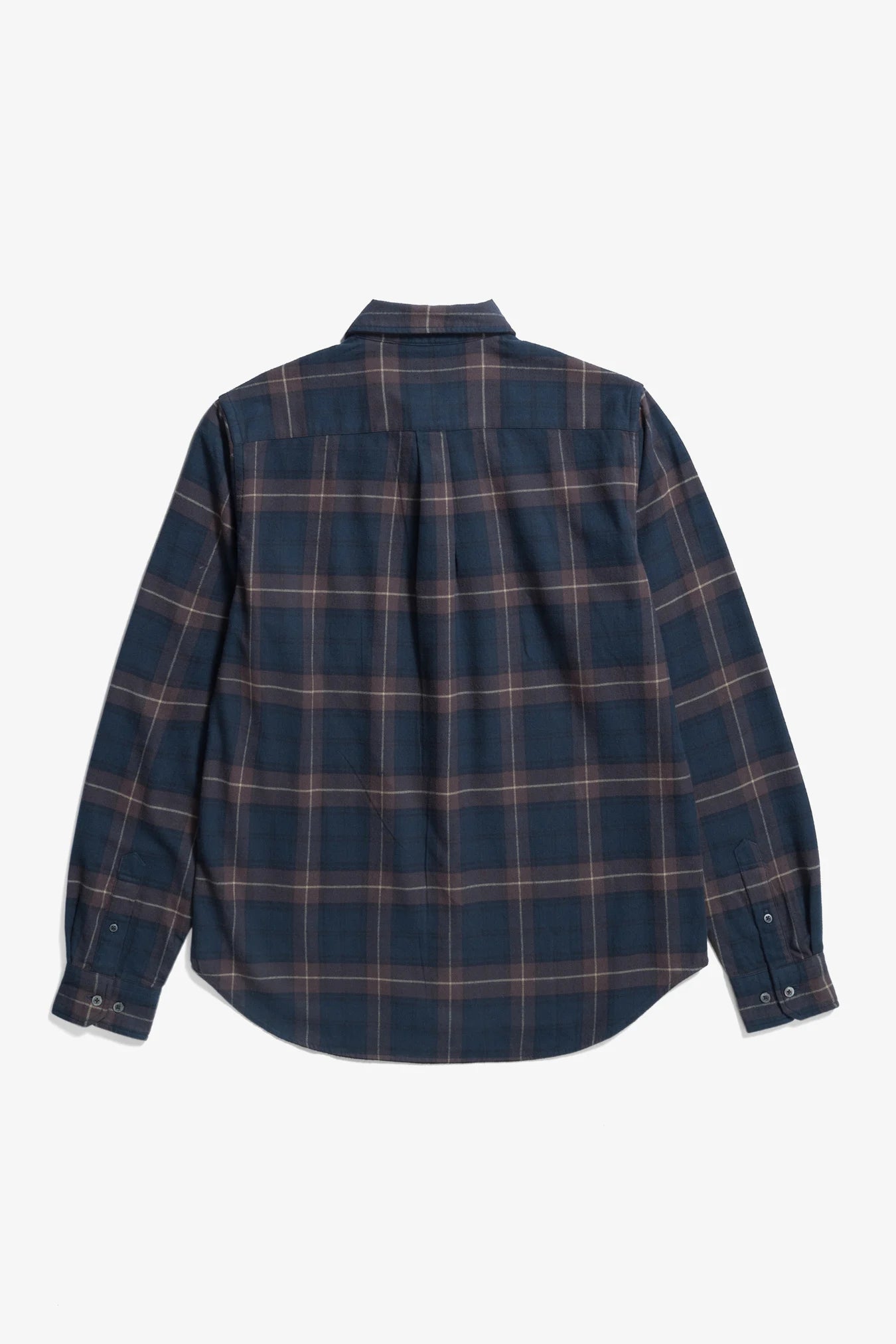Osvald Organic Flannel Check Shirt - Wine Red