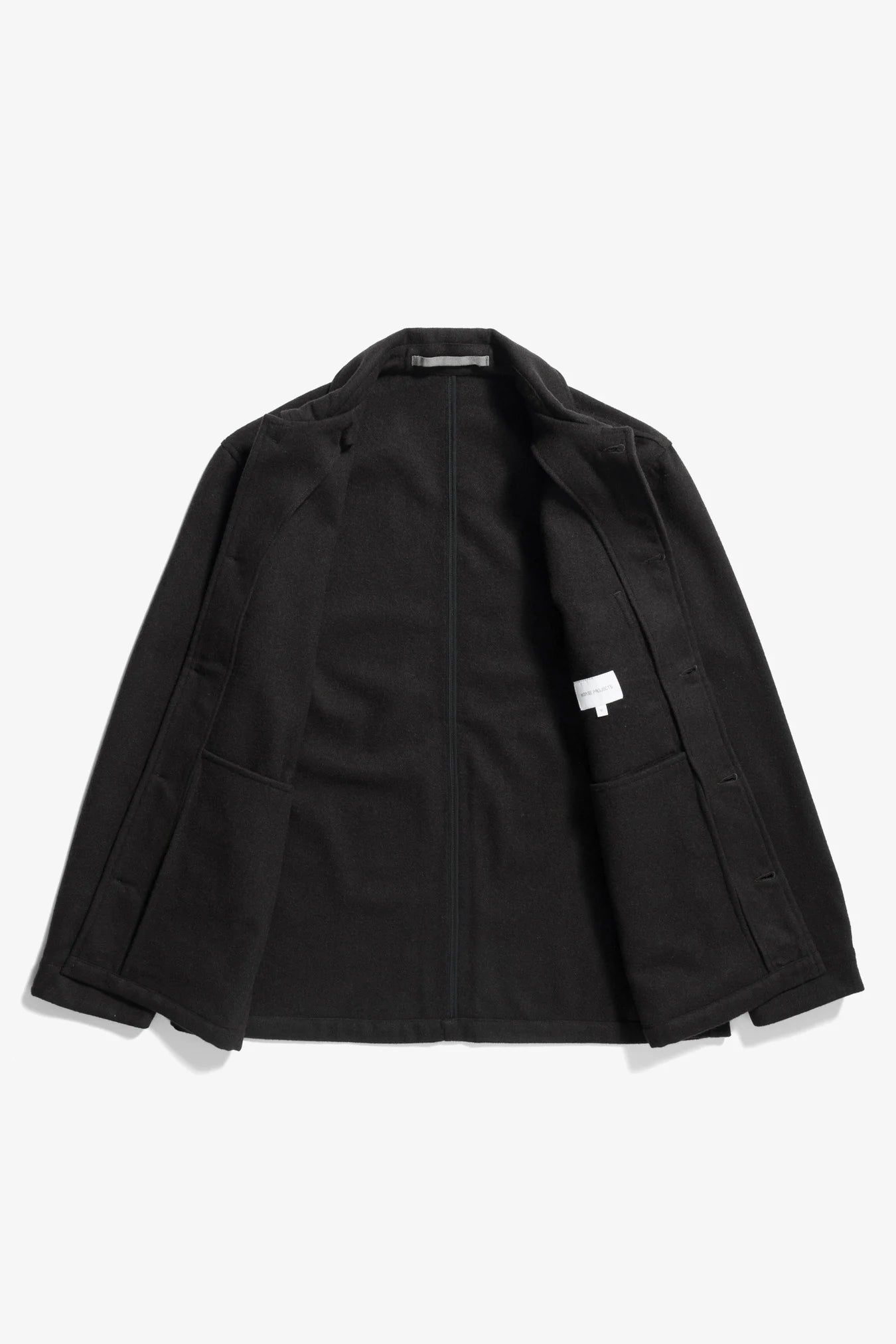 Folke Wool Overshirt - Espresso