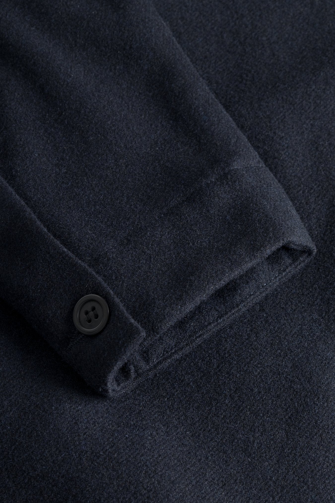 Folke Wool Overshirt - Dark Navy
