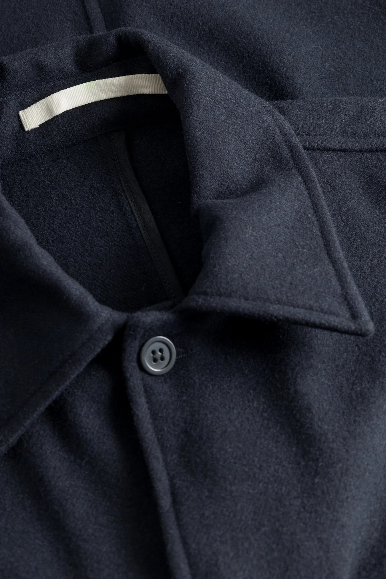 Folke Wool Overshirt - Dark Navy